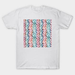 Pastel Knit Waves T-Shirt